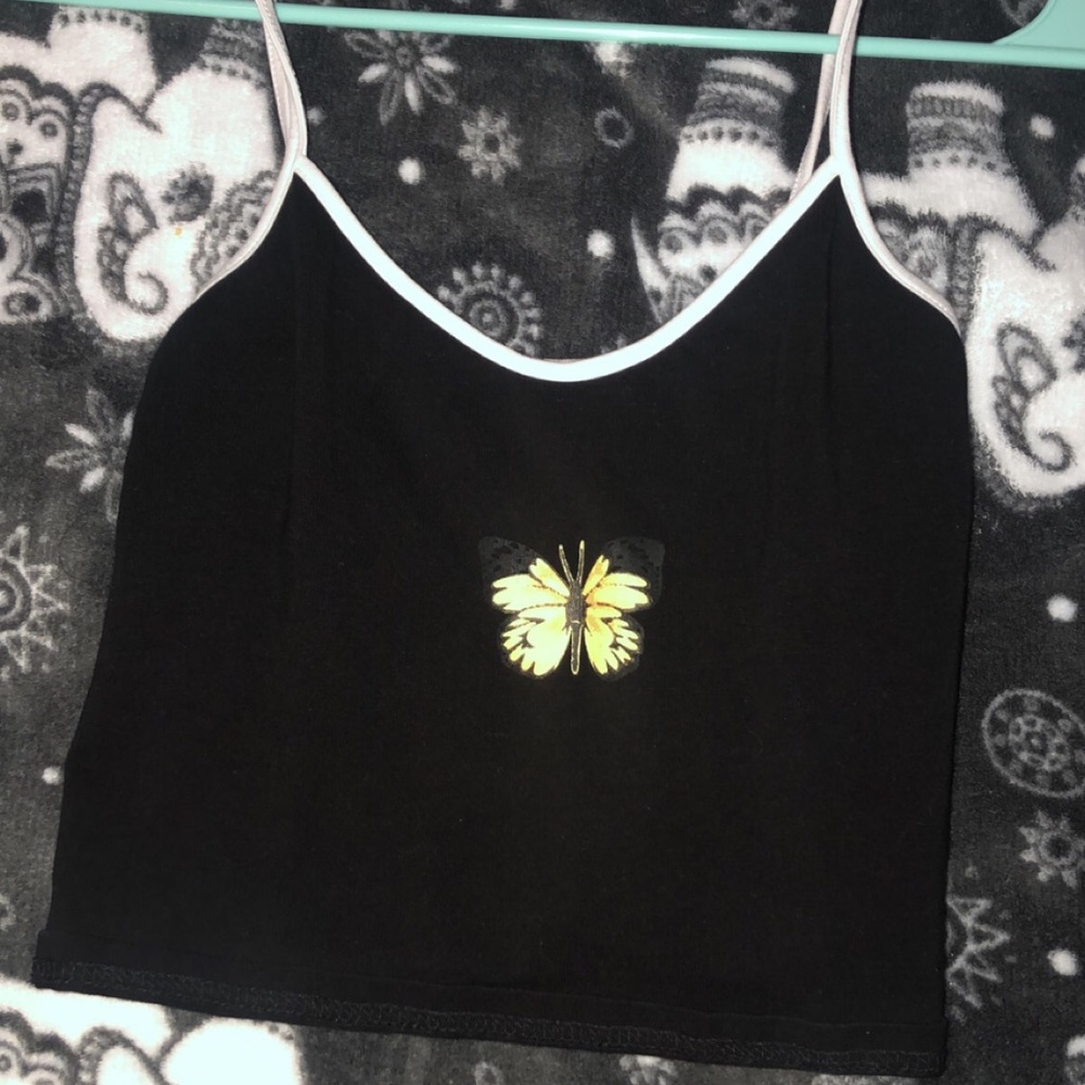 Cropped butterfly cami